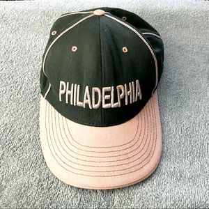 PHILADELPHIA PLAYOFFS HAT GREEN GRAY SIZE 7.5 - 100% WOOL